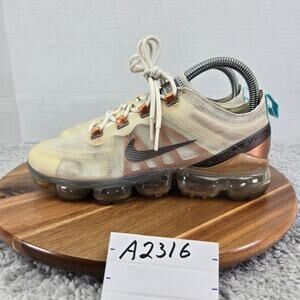 Nike Women 7.5 Air Vapormax 2019 SE Phantom Metallic Pewter Gym Running Shoe